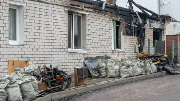 Professional Fire Damage Removal technician working in Lindstrom, MN